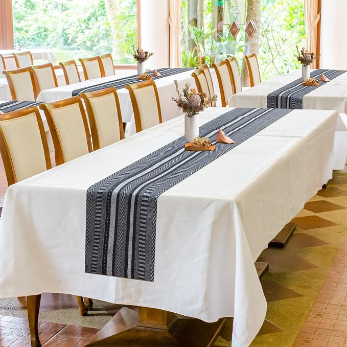 20 Pieces Boho Disposable Table Runners Roll 12x72 Inch, Non-Woven Waterproof - Image 7