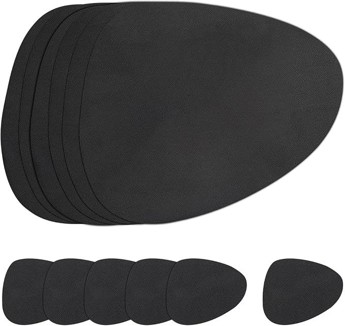 Myir JUN Placemats, Dual-Sided Placemats Waterproof Faux Leather Placemats Set by MyirJUN
