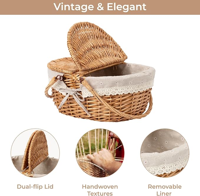 GRANNY SAYS Wicker Picnic Basket - Image 7