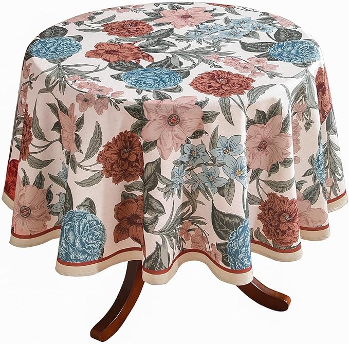 Designer French Linen Small Tablecloth by bilingaier