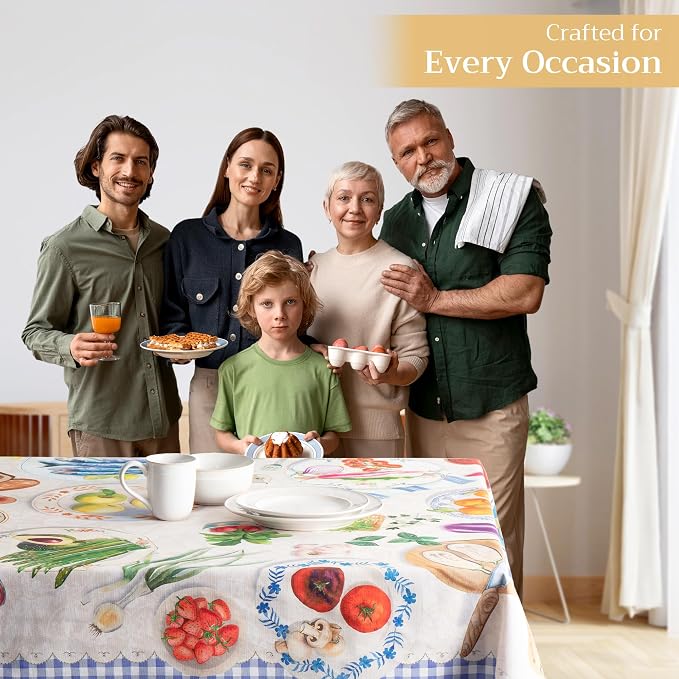Maison d' Hermine Table Cloth Rectangle Table 100% Cotton 60 x 90 Inches - Image 6