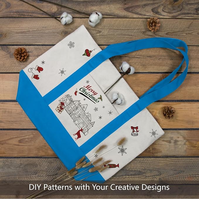 TOPDesign 6-Pack Canvas Tote Bags - Image 3
