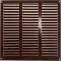 Repa Market 12x12 Inch Air Vent Cover/Brown Galvanized Steel Louvered Grill by RepaMarket