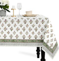 CPC Tablecloth 100% Cotton 70x118 Inch Indian Block Print Rectangle Table Cover by COTTONPRINTCLUB