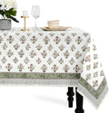 CPC Tablecloth 100% Cotton 70x108 Inch Indian Block Print Rectangle Table Cover by COTTONPRINTCLUB