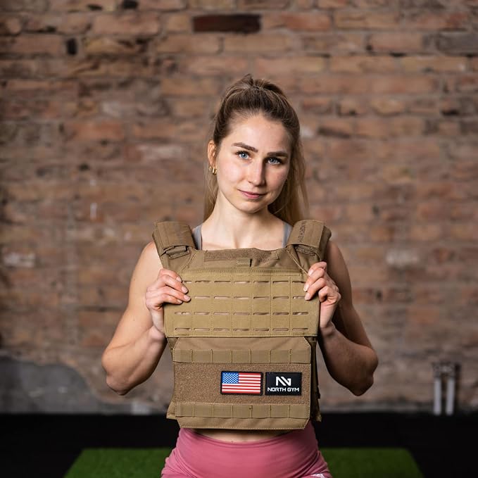 Northgym Adjustable Weighted Vest/Incl. 3D Weight Plates in 14lbs / 20lbs/ - Image 9