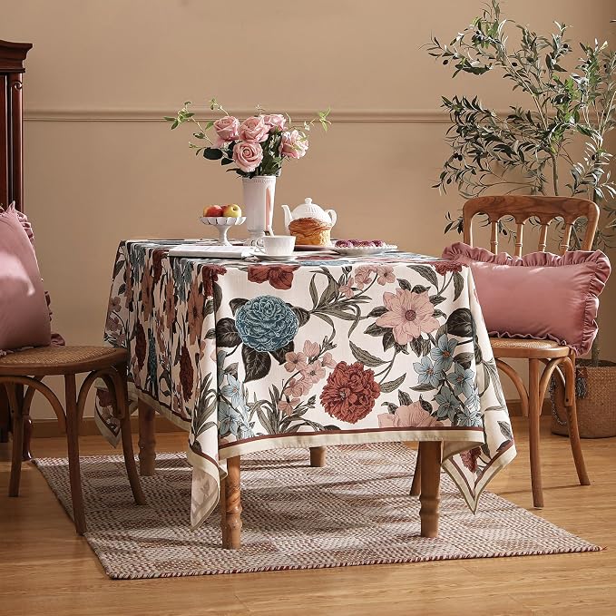 Designer French Linen Small Tablecloth - Image 8