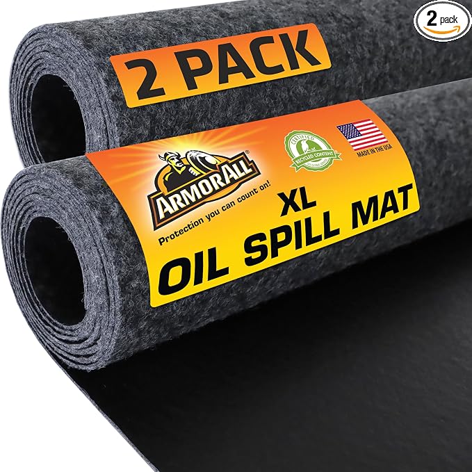 Armor All Premium Maintenance Mat Oil Spill Garage Floor Mat, Waterproof by ArmorAll