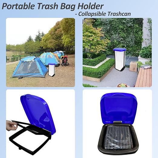 Portable Trash Bag Holder Collapsible Trash can - Image 4
