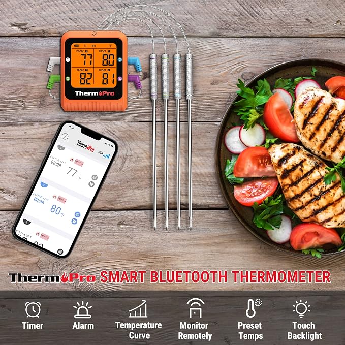 ThermoPro 650 ft Bluetooth Meat Thermometer - Image 4
