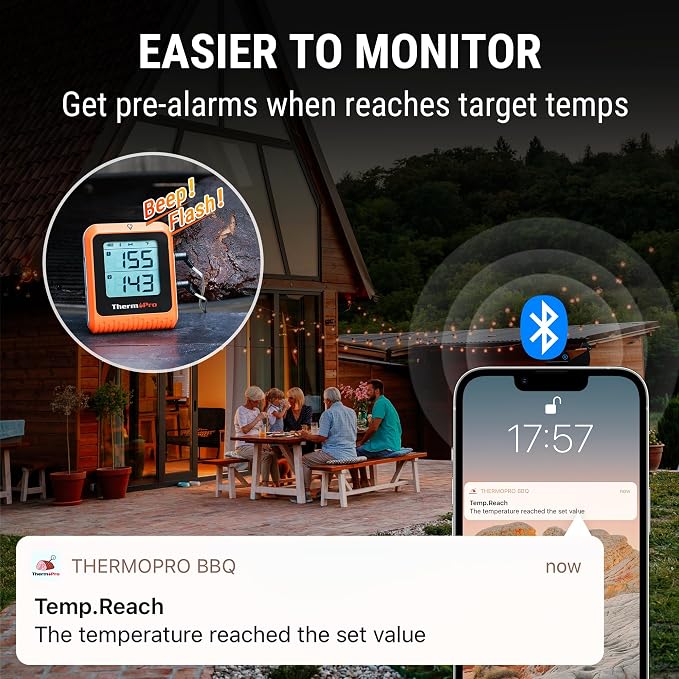ThermoPro 650 ft Wireless Meat Thermometer Digital - Image 7