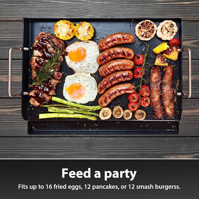 Utheer 17" x 13" Nonstick Coating Cooking Griddle - Image 5
