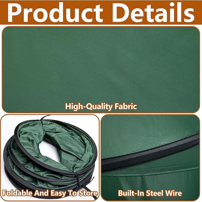 Adnee Leaf Bag Funnel Holder, Foldable Lawn Bag Chute Stand Fit - Image 3