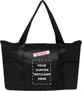 DISCOUNT PROMOS 50 Zippered Non-Woven Tote Bags Set by DISCOUNTPROMOS