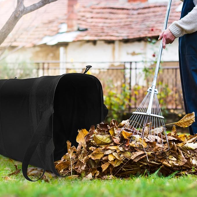 YUDI & GARDEN 46 Gallon Square Collapsible Yard Waste Bin, Collapsible Trash Can - Image 5