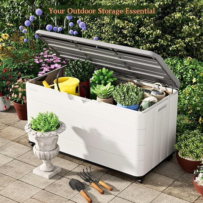 ZZM 110 Gallon Outdoor Deck Box - Image 5