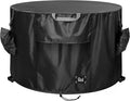 Fire Pit Cover, Heavy-Duty Waterproof Tear-Resistant FirePit Covers Round by CUPICK