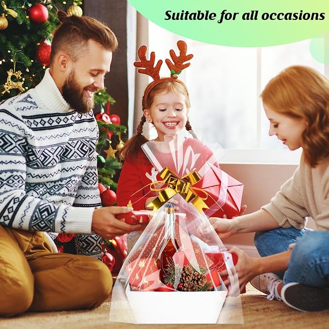 Fainne 74 Pcs Baskets for Gifts Empty Bulk DIY Empty Gift Basket Include 20 - Image 6