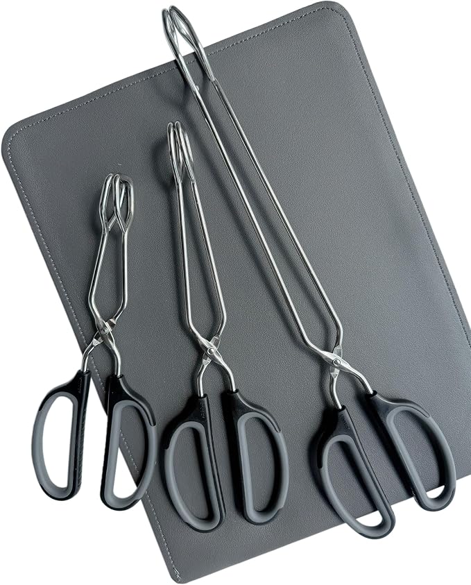 Stainless Steel Scissor Tongs Cooking Tongs Set - Image 8