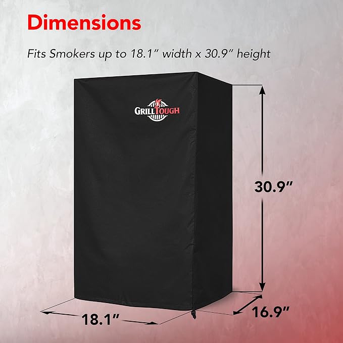 Heavy Duty Smoker Cover, 30 Inch – Waterproof, Weather Resistant, UV & Fade - Image 5