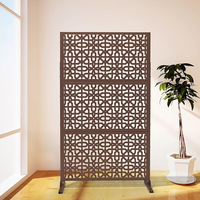Elevens Outdoor Decor Privacy Fence Screen Metal Fence Panels, Decorative by Elevens