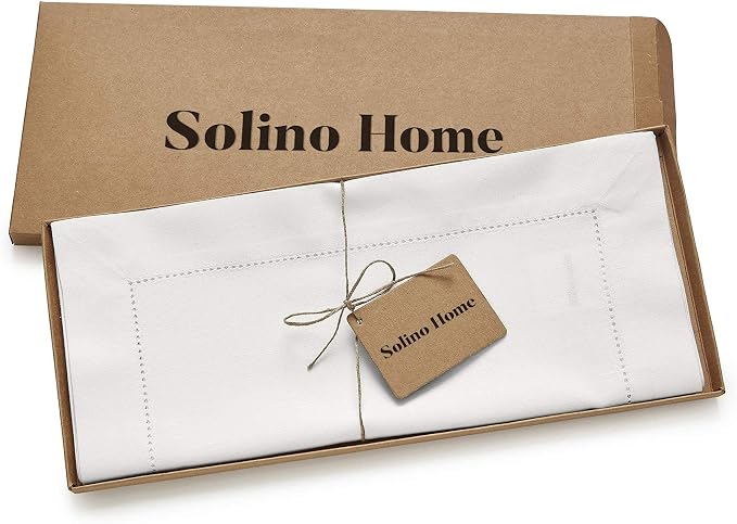 Solino Home White Table Runner 120 Inches Long - Image 6
