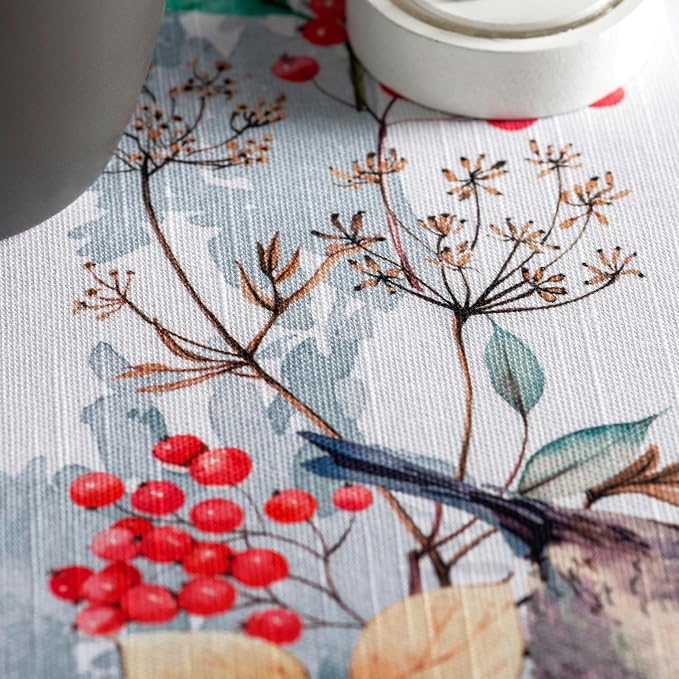 Maison d' Hermine Table Cloth Round Table 100% Cotton 69 Inches Fall Tablecloth - Image 8