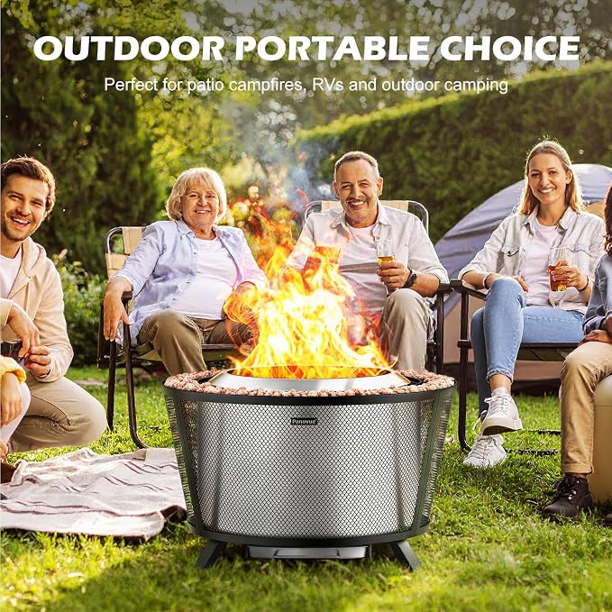 29” Large Capacity Smokeless Fire Pit - Image 4