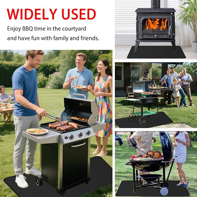 Large 60x40 Inch BBQ Under Grill Mat - Image 8