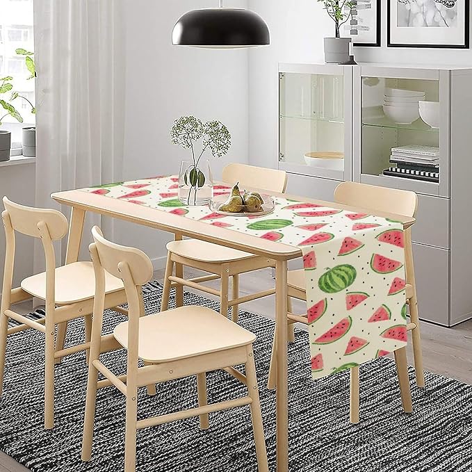 Watermelon Table Runner, Spring Summer Watermelon Theme Table Runner - Image 2