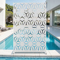 Metal Privacy Screen for Outdoor & Indoor Use, Free Standing Privacy Screen for by Unknown