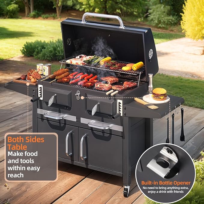 MELLCOM 36 In Large Charcoal Grills - Image 7