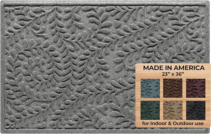 WaterHog Indoor/Outdoor Door Mat, Durable & Skid-Resistant Front Door Rug by BungalowFlooring