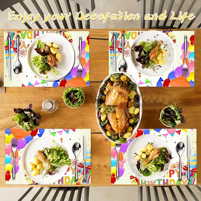Birthday Placemats Set of 4 - Image 3