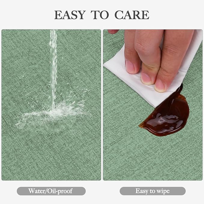 Faux Leather Heat Resistant Christmas Placemats Set of 6 – Waterproof Oilproof - Image 3