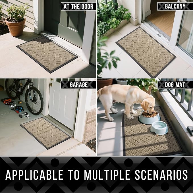 Yimobra Large Door Mat 47x24, All-Season Waterproof Doormat Outdoor Entrance - Image 6