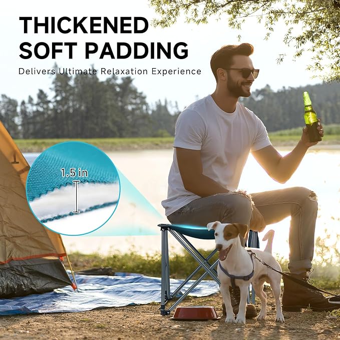 Upgraded Padded Camping Stool - Image 3
