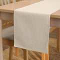 Encasa XO Table Runner 13"x72" Long | Cotton Canvas Fabric | Natural Solid by EncasaXO