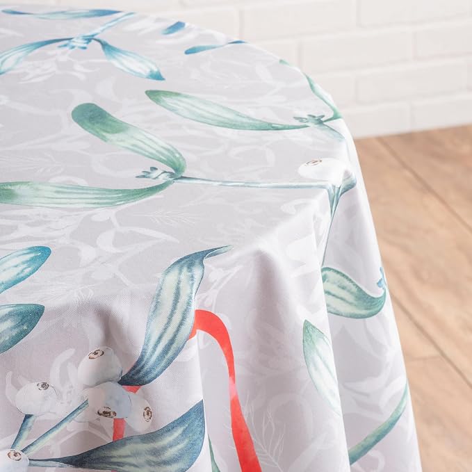 Maison d' Hermine Table Cloth Round Table 100% Cotton 63 Inches Fall Tablecloth - Image 9