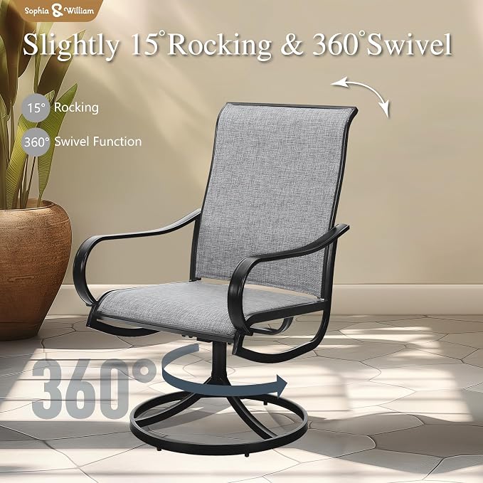 Sophia & William Outdoor Dining Set Patio Dining Set - Image 5