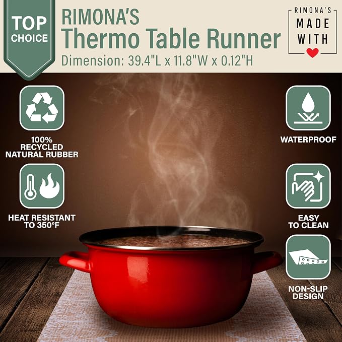 RIMONA'S Thermo Heat Resistant Table Runner and Trivet - Image 3