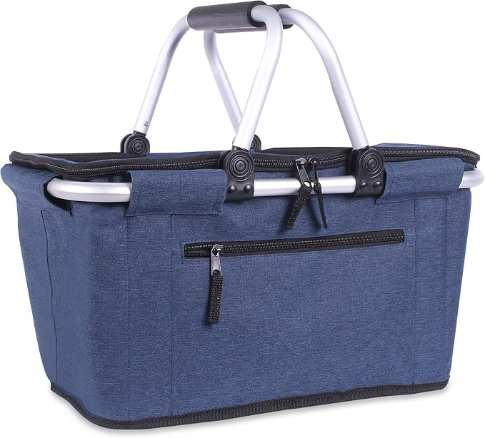 Picnic Basket, SIYUAN Collapsible Shopping Basket by SIYUAN