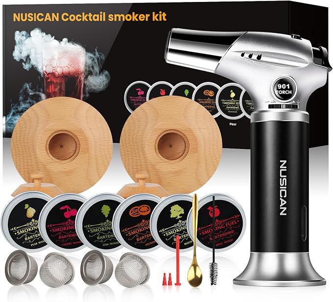 Cocktail Smoker Kit with Torch, 6 Flavors Wood Chips - Image 8