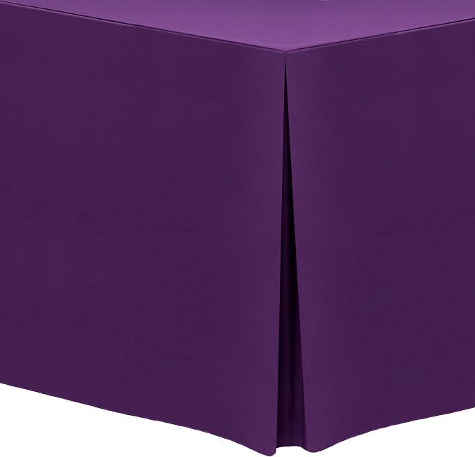 Ultimate Textile -2 Pack- 5 ft. Fitted Polyester Tablecloth by UltimateTextile