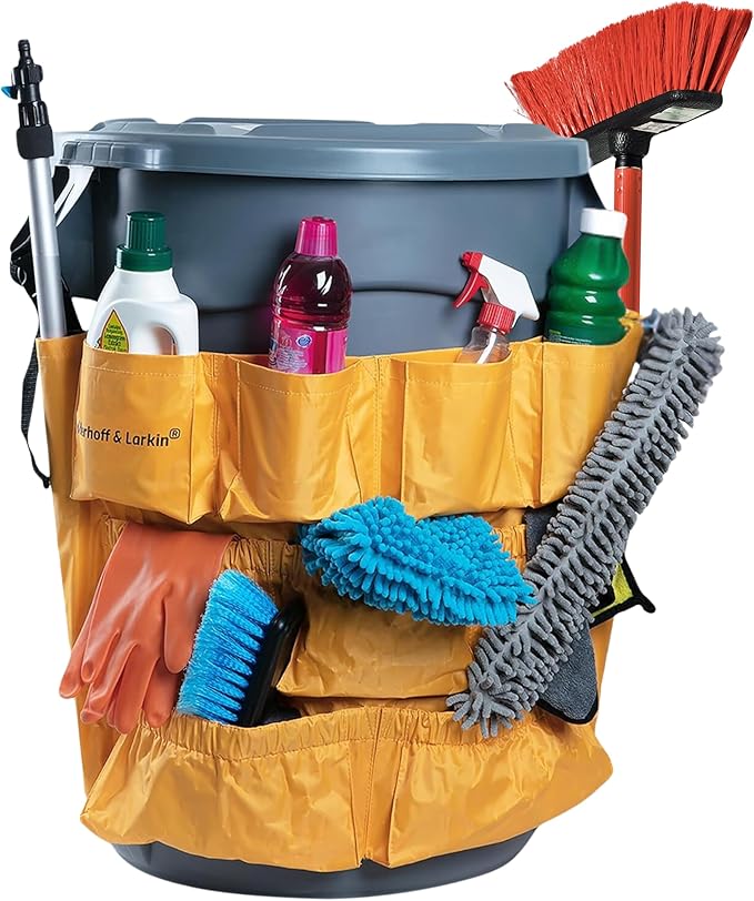 Trash Can Caddy Bag | Fits 32-55 Gallon Can | Brute & Uline Compatible | Heavy by MerhoffLarkin%C2%AE