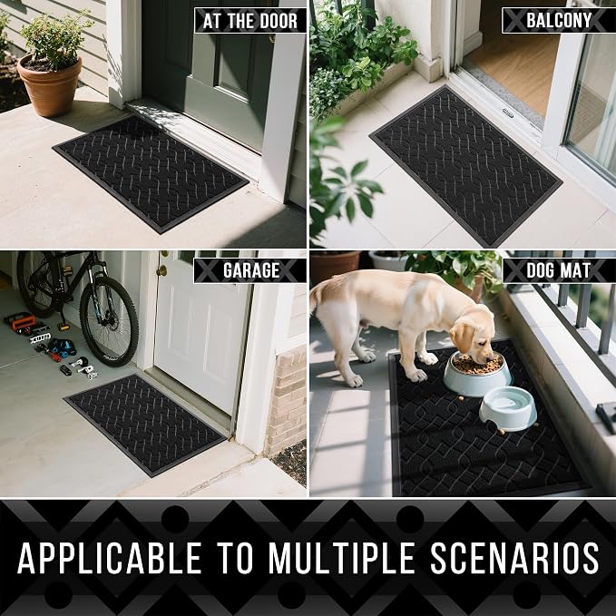 Yimobra Large Door Mat 47x32, All-Season Waterproof Doormat Outdoor Entrance - Image 6