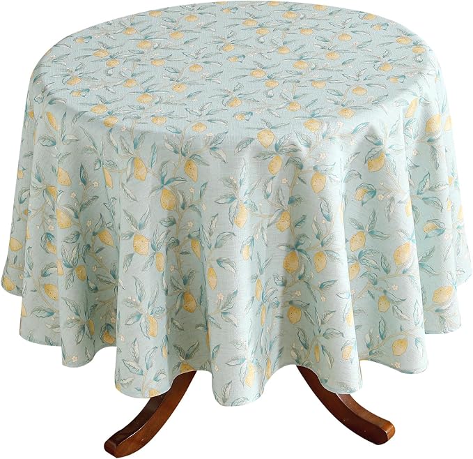 patdrea Designer Linen Vintage Green Tablecloth by Welcometopatdrea