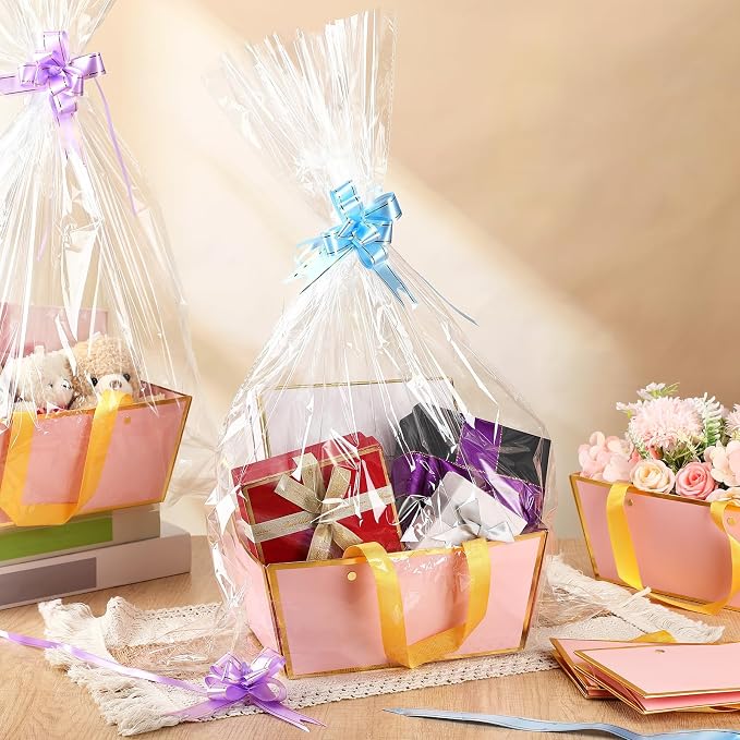 Tuanse 30 Pcs Basket for Gift Empty DIY Bulk Gift Basket Kit - Image 4