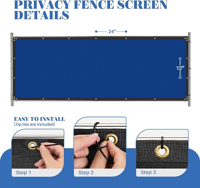 ECOOPTS 4'x143' Privacy Fence Screen Windscreen - Image 6