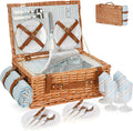 HappyPicnic Wicker Picnic Basket Set by OutdoorLivingPicnicItems